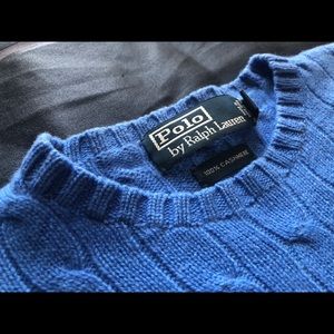 Polo Ralph Lauren Cable Knit Cashmere Crewneck